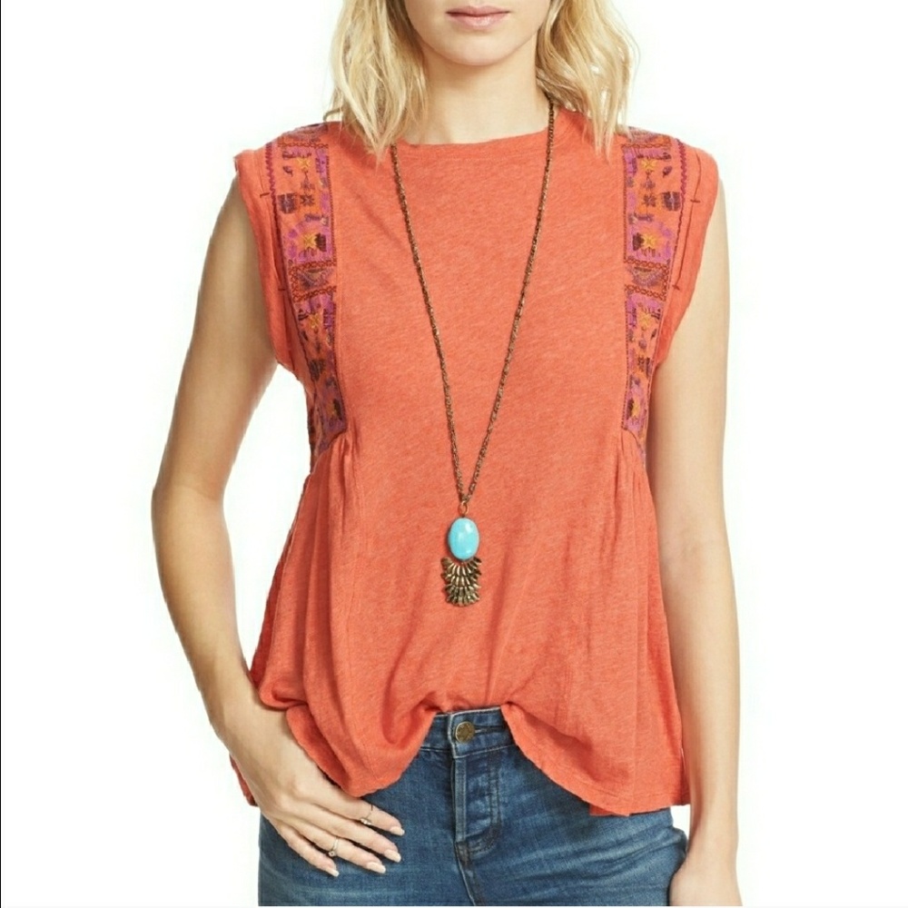 Embroidered Peplum Free People